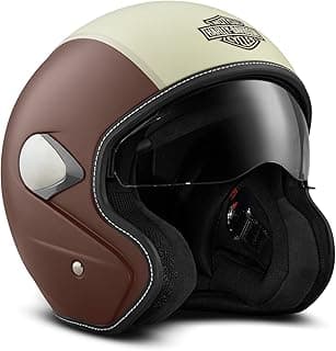 Harley-Davidson Mason's Yard Sun Shield S05 3/4 Helmet with Drop Down Sun Visor - 98177-18VX