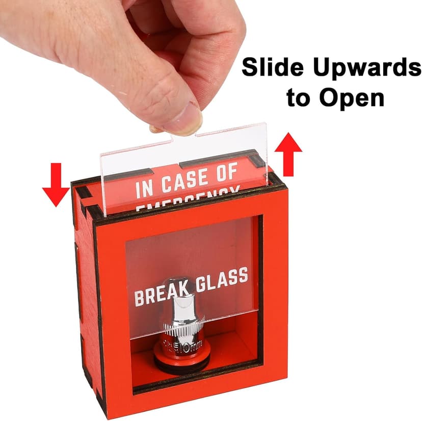 Break in Case of Emergency Box, Garage Wall Decor, Mechanic Car Guy Gifts, White Elephant Gifts Exchange 10mm Emergency Socket Kit, 2 Pack Funny Car Guy Tool Gag Gifts Box B0FMS2XR2D