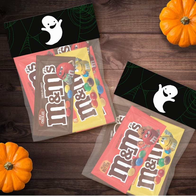 Real Milk Chocolate, Peanut, and Peanut Butter Candy, Individually Wrapped Packs for Sharing at Parties, Baking and Gifting M&M'S Milk Chocolate Candy, Bulk Candy Variety Pack, Full Size, Pack of 18 B004SK4KIG