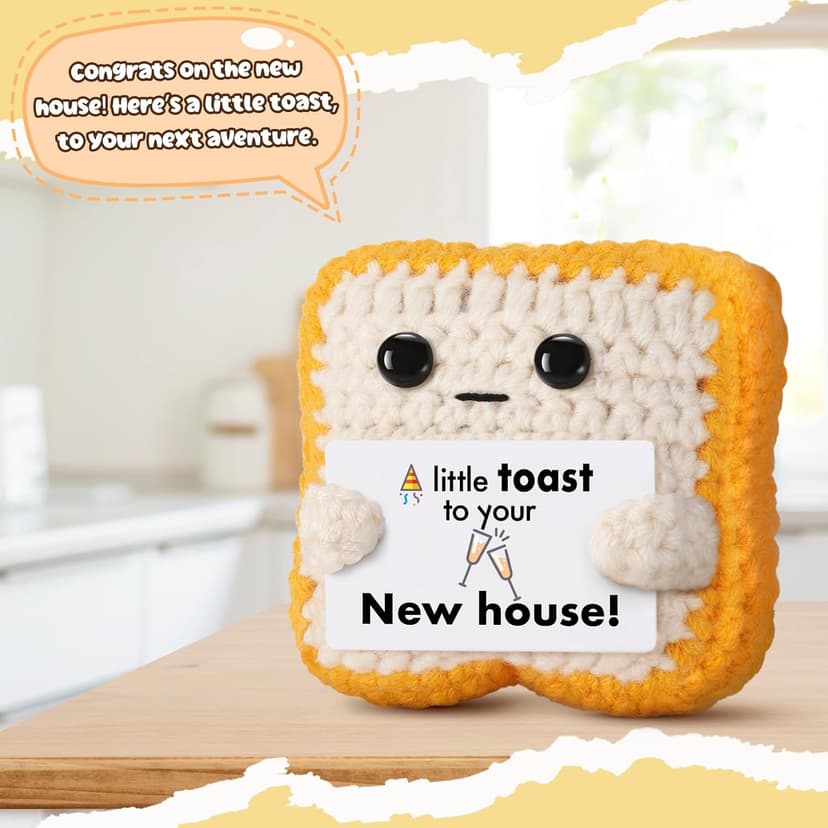 House Warming Gifts New Home, “A Little Toast to Your New House” Housewarming Gifts for Women Men Friend Family Couple, New Homeowner - Closing Presents for Home Buyers - First Apartment Essentials