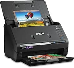 Epson FastFoto FF-680W Wireless High-Speed Photo and Document Scanning System, Black