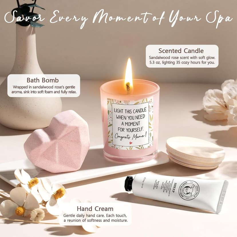 Postpartum After Birth Essentials Kit Pregnancy Gift Basket for Expecting Pregnant First Time Mom Gender Reveal Push Present New Mom Care Package Postpartum Essential Pregnancy Gifts for New Mom to Be B0GXZYZQVB