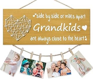 Christmas Gifts for Grandma Grandpa from Granddaughter Grandson - Grandkids Picture Frame for Grandmother Grandfather Grandparent for Mothers Day Fathers Day Grandparents Day Birthday Thanksgiving