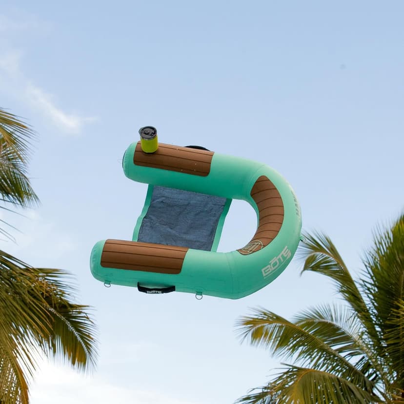 BOTE Hangout Suite Floating Chair Pool Beach Lake Boat Float Adults Family Friendly 4FT Multiple Colors 1 or 2 Pack Options Includes Mesh Carry Bag for Travel