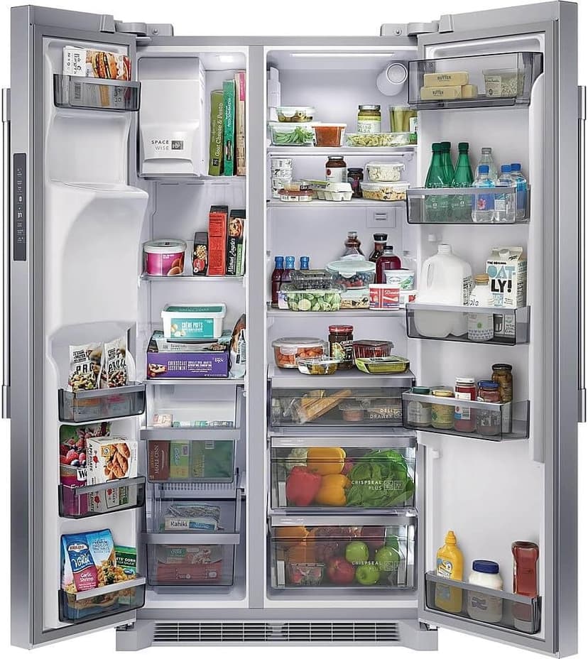 Frigidaire Professional 36 in. 22.3 cu. ft. Counter Depth Side-by-Side Refrigerator in Stainless Steel with CrispSeal Technology
