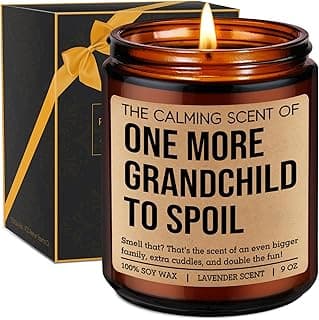 Miracu One More Grandchild Candle, Pregnancy Announcement for Grandparents, Baby Announcements Ideas, Pregnancy Reveal to Parents, Funny 2nd, Second Baby, Grandparents Again Gifts for Grandma Grandpa