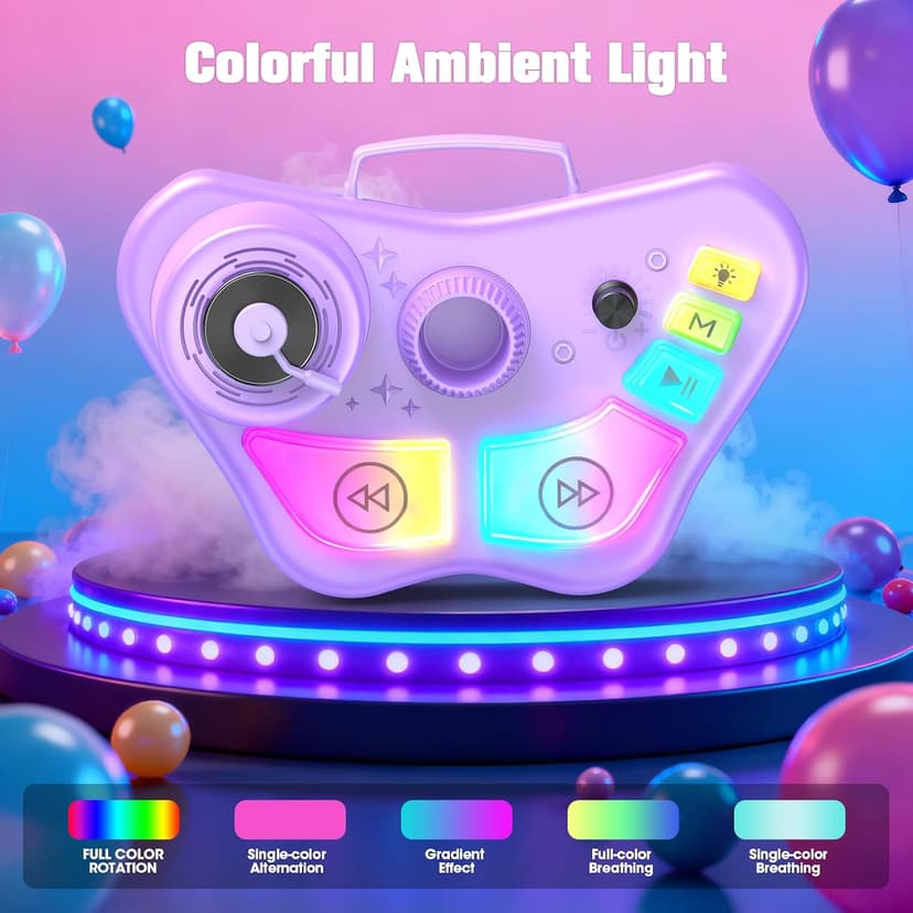 Stand Karaoke Machine for Kids, Christmas Singing Toys Gifts for 3 4 5 6 7 8 Year Old Girls Boys, Rechargeable Kid Microphone Bluetooth Speaker with 2 Mic for Girl Age 4-6 Toddler Birthday Party Toy B0G6LBYTJ2