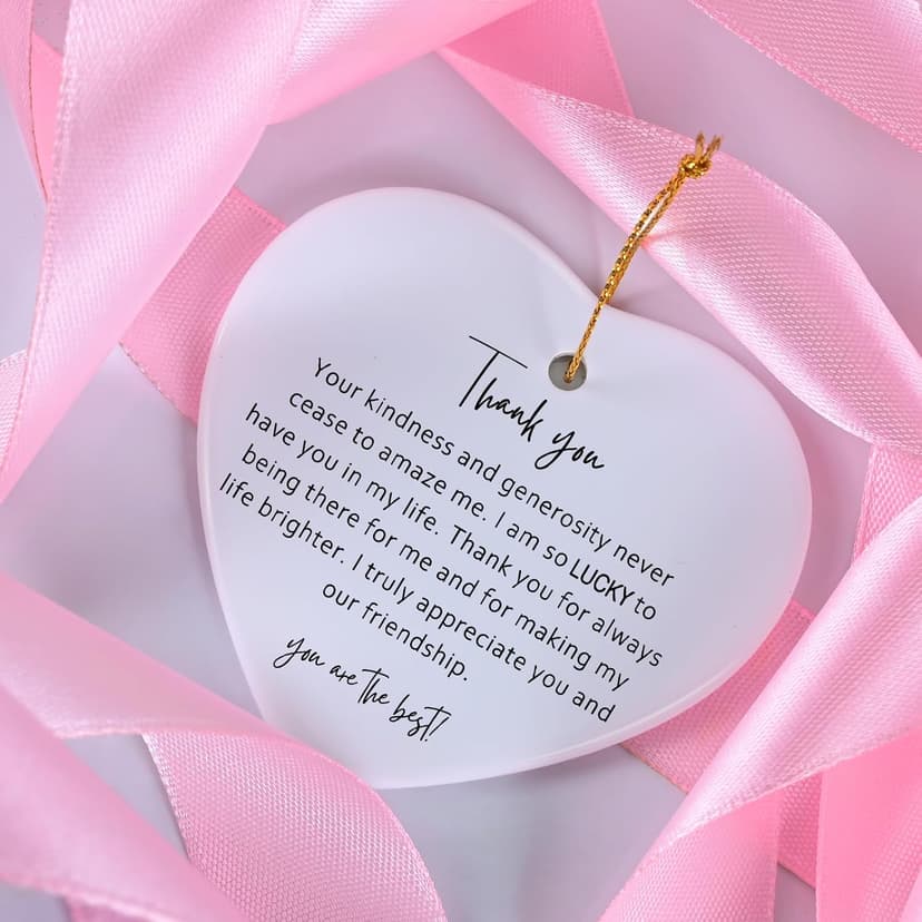Jocidea Thank You Keepsake Gift for Friend - Heart Christmas Ornament - Gift to Say Thanks - Friend Appreciation Gift - You're the B0CGWSDTGH