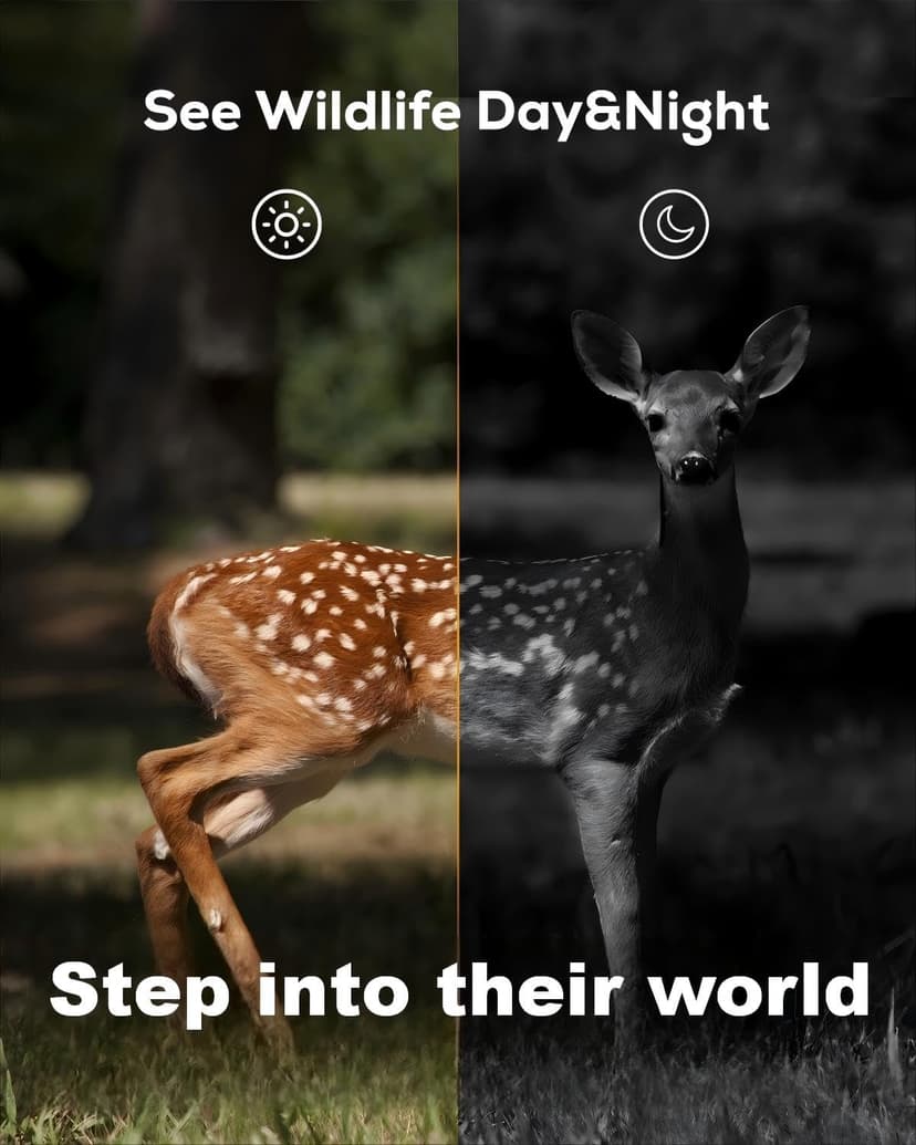 iZEEKER Trail Camera, HD Game Camera with 940nm No Glow Night Vision Motion Activated 0.2s Trigger Time, Hunting Camera No WiFi, IP66 Waterproof for Wildlife Monitoring Outdoor Security Deer Scouting