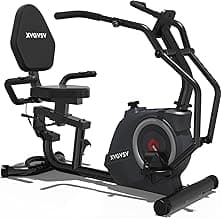 Recumbent Exercise Bike, Recumbent Stationary Bike for Home, Recumbent Bike with 400LB Weight Capacity Whisper-Quiet 16 Levels Magnetic Resistance Heart Rate and Multi-Function LCD Comfortable Seat