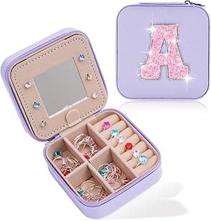 Christmas Gifts for Teens Girls - Gifts for Teen Girl Trendy Stuff,Birthday Gifts for 5 6 7 8 9 10 11 12 13 14 15 Year Old Girls,Cute Travel Jewelry Case Small Box | Lavender,A