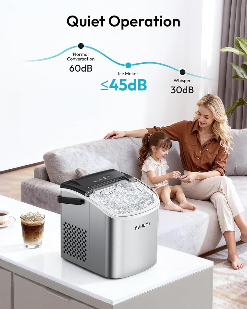 EUHOMY Ice Maker Machine