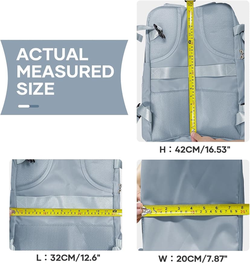 coowoz Travel Backpack For Women Men,Carry On Backpack,Hiking Backpack Waterproof Outdoor Sports Rucksack Casual Daypack travel essentials（Gray Blue） | Carry On Backpack, Hiking Backpack, Waterproof, Outdoor Sports, Rucksack, Casual Daypack