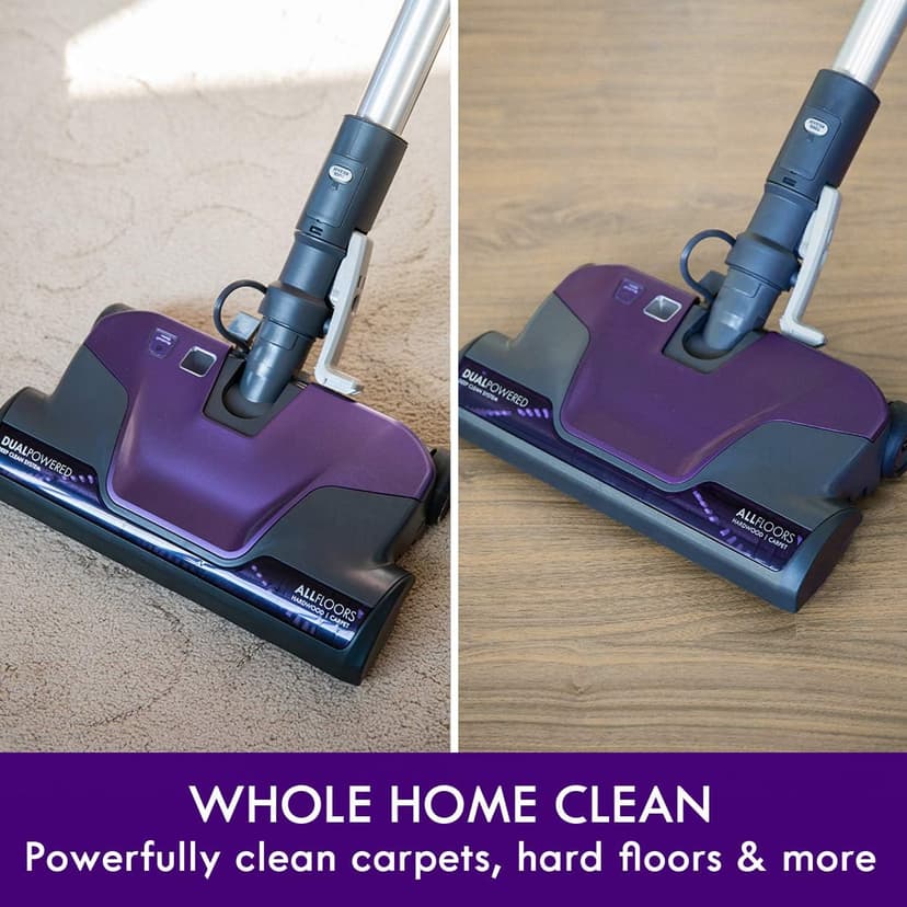 Kenmore 600 Series Pet Friendly Lightweight Bagged Canister Vacuum with Pet PowerMate, Pop-N-Go Brush, 2 Motors, HEPA Filter, Aluminum Telescoping Wand, Retractable Cord and 4 Cleaning Tools, Purple