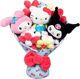 Jazwares Hello Kitty and Friends - 12-inch Plush Celebration Bouquet - 9 Plush Included - Officially Licensed Sanrio Product from