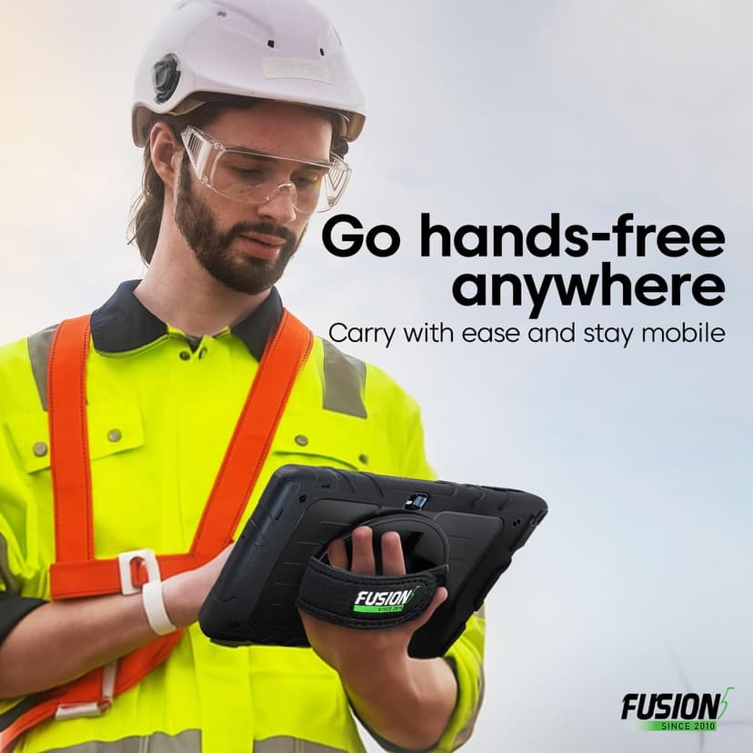 Fusion5 Built in USA 10.1” Windows 11 Professional Rugged Tablet PC - 12GB RAM, 512GB SSD, Intel 13th Gen, Full HD Windows Tablet Computer, HDMI, USB C - 2 Year Full Warranty with Accidental Damage