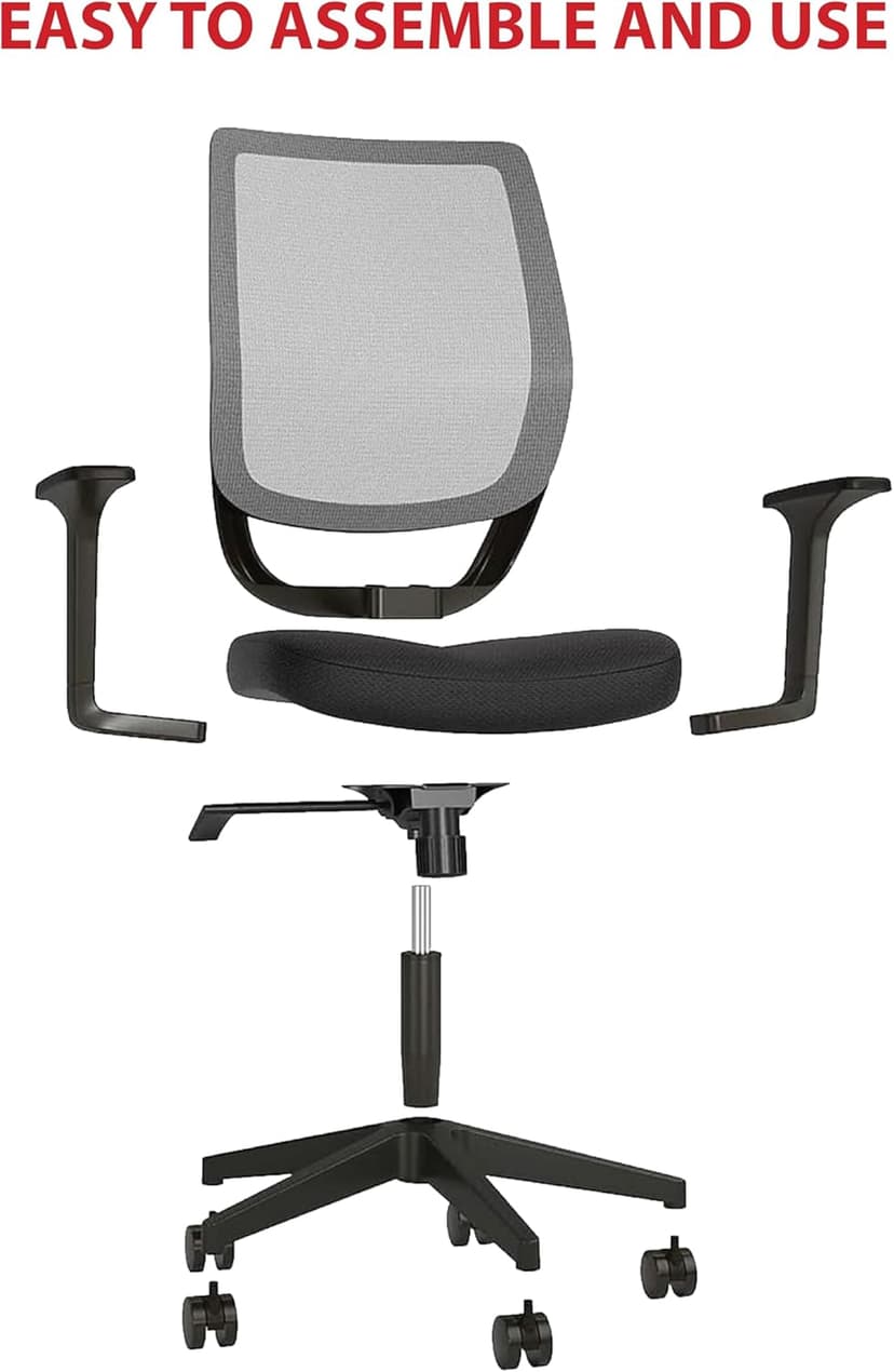 Staples Ergonomic Task Chair, Mesh, Ergonomic, Adjustable Height, Swivel