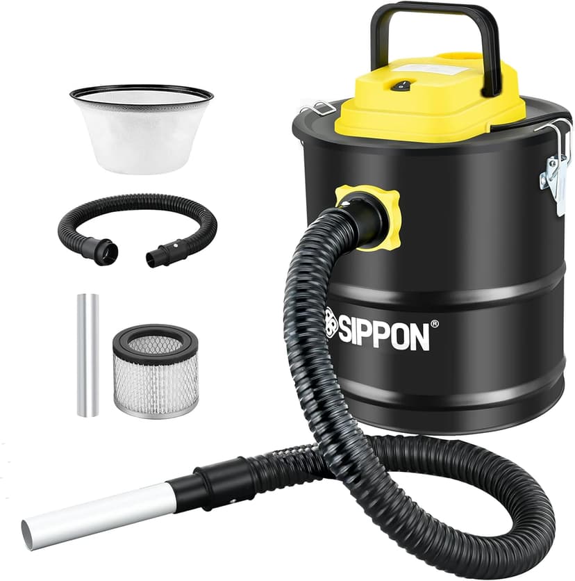 SIPPON Ash Vacuum Cleaner, Pellet Stove Vacuum Cleaner with Blower Function, 800W Powerful Suction 2.6 Gallon All-in-One Ash Vacuum for Fireplaces, Pellet Stoves