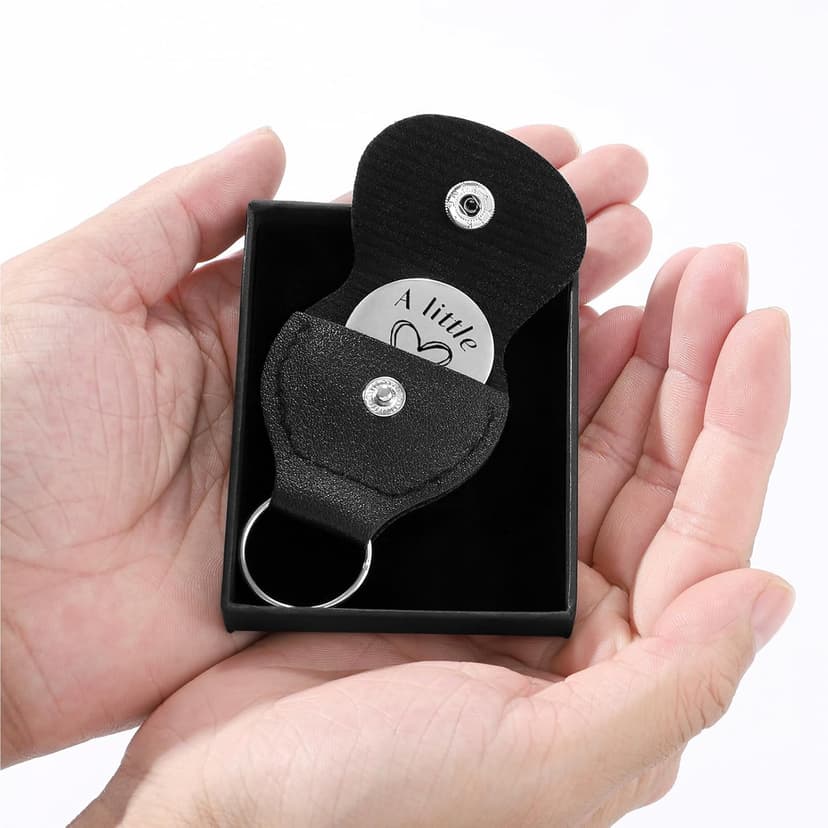 Pocket Hug Token Keychain for Men Him, Funny Boyfriend Gifts From Girlfriend, Long-distance Couple Gifts for Husband From Wife Christmas Birthday Valentine