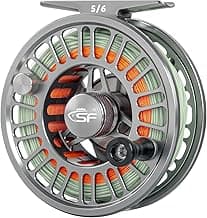 SF SF-003 Pro Fly Fishing Reel for Freshwater,CNC Precision Machining Process,Mid Arbor Design,Smooth Drag System,Lightweight Aluminum Body