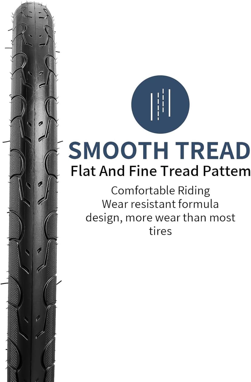 YUNSCM 2-PCS 20" Bike Tires 20x1.50/40-406 Compatible with Road Bike 20 x 1.50 20x1.5 Bicycle Tires (Y-1095)