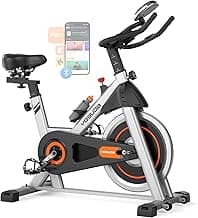 YOSUDA Exercise Bike, Brake Pad Stationary Bike for Home with Exclusive App, Magnetic Indoor Cycling Bike with 300 lb Weight Capacity, Low Noise, Tablet Holder and Fitness Courses for Weight Loss