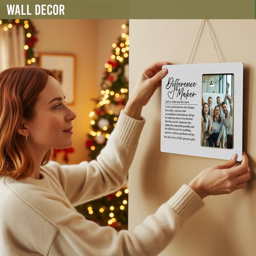 Difference Maker Definition Gifts Picture Frame, Difference Maker Gifts Picture Frame for Employees Coworker Colleage B0GGBWY5C7