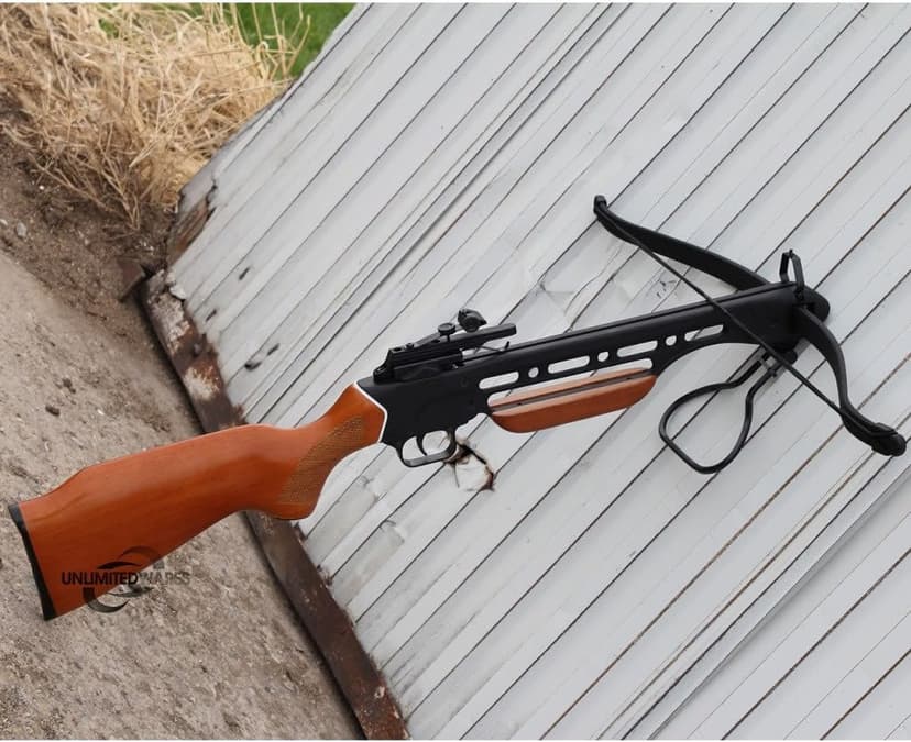 Snake Eye Tactical Heavy Duty Recurve Crossbow - 150 lbs, 210 FPS Hunting & Target Bow with Aluminum Barrel, and Fiberglass Limbs Ultra-Lightweight Hunting & Target Crossbow