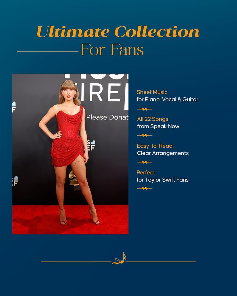 Taylor Swift - Speak Now (Taylors Version) Songbook | Piano/Vocal/Guitar Sheet Music for All Levels | 22 Songs from the Record-Breaking Album | Includes Lyrics and Chords | Perfect for Students/Fans