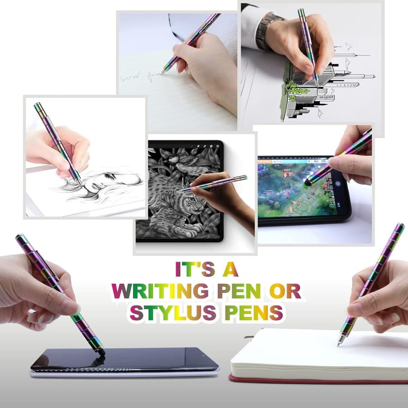 LARAH Color Fidget Pen Toy, Sensory Tool EDC Fidgeting Game for Adults, Cool Gadget Best for Stress and Anxiety Relief and Kill Time,Novelty Gifts for Teen and Adults