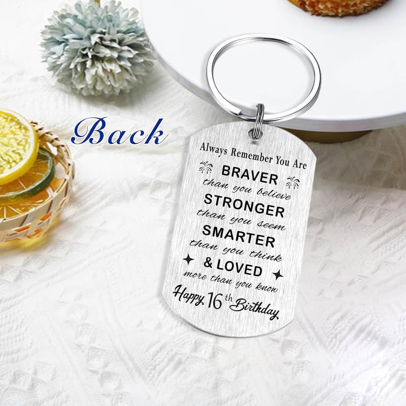 Yobent Birthday Gifts for Men Women Him, Happy Birthday Personalized Keychain, Men Gifts for Bday Unique B0CQ8GFN4W