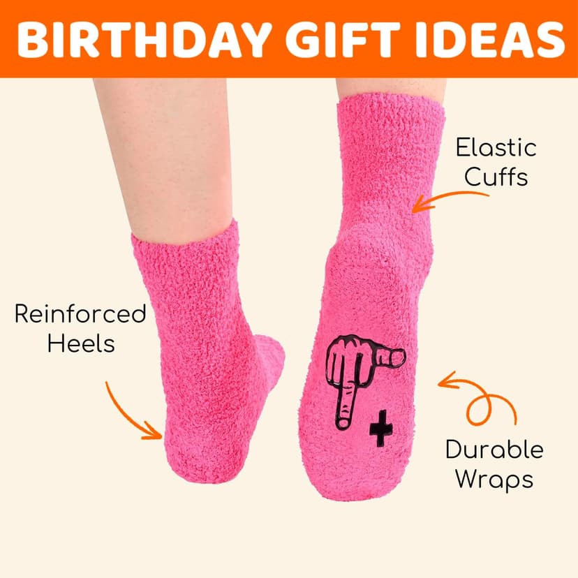 HAPPYPOP 50th Birthday Gifts Ideas - 50 Year Old Gift Socks for Women Men Friends, Turning 50 Gifts
