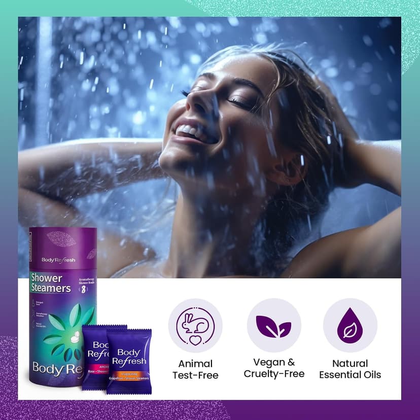 Shower Steamers Aromatherapy - Birthday Gifts for Women, 8 Pack Shower Bombs with Essential Oils, Stress Relief Home Spa Relaxation Gifts for Mom, Christmas Stocking Stuffers