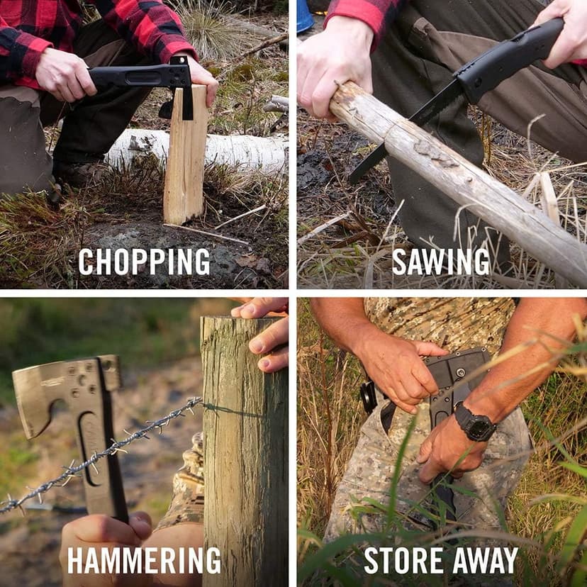 Camillus CAMTRAX, Hatchet, Lock Back Saw, Hammer, 3-in-1