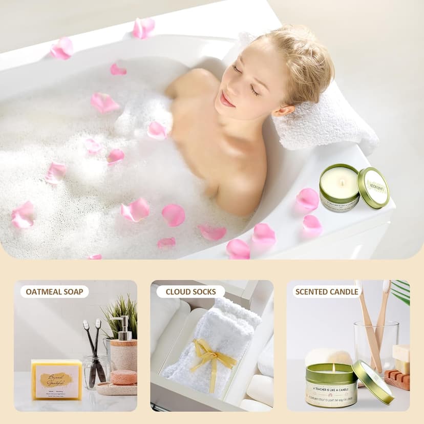 Teacher Gifts for Women, Teacher Appreciation Gift, Teacher Christmas Gifts, Thank You Gift for Teachers Bulk basket Back to School End of Year for Christmas Thanksgiving with 16oz Glass Cup