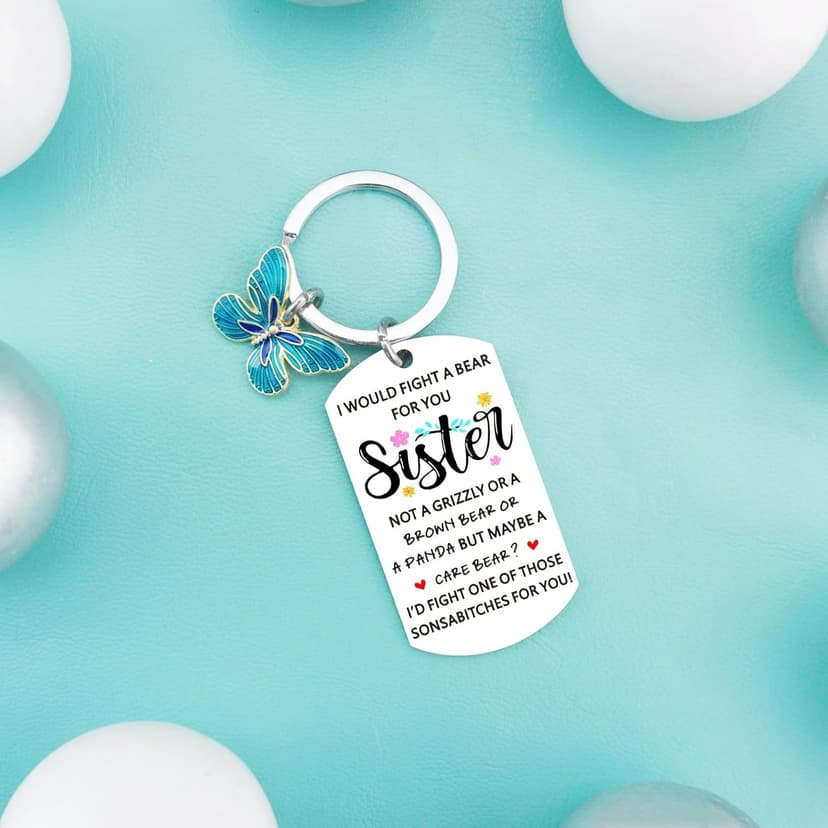 Funny Sister Birthday Gift Ideas From Brother Cute Keychain