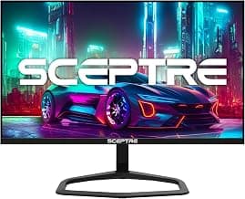 Sceptre New 24.5-inch Gaming Monitor 240+Hz 1ms DisplayPort x2 HDMI x2 100% sRGB AMD FreeSync Premium Build-in Speakers, Machine Black 2025 (E255B-FWD240 Series)