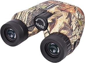 10x50 Compact Binoculars for Adults - Long Distance View, High Powered Binoculars with Travel Case - Lightweight, Large Eyepiece, Water & Fog Proof - Hunting, Bird Watching, Cruise