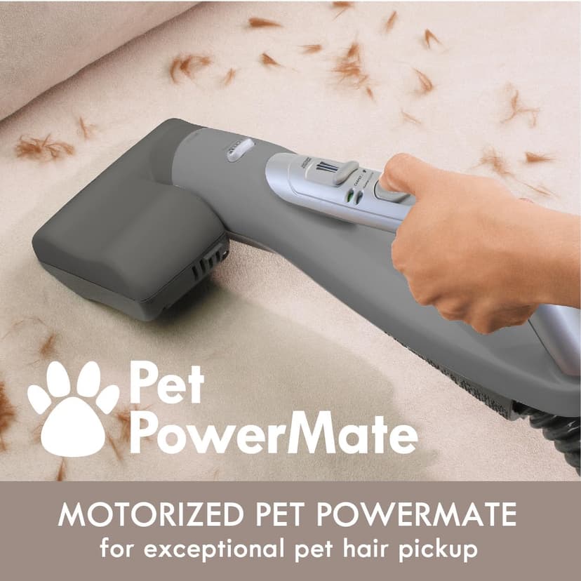 Kenmore Elite 81714 Pet Friendly Ultra Plush Lightweight Bagged Canister Vacuum with Pet PowerMate, HEPA, Extended Telescoping Wand, Retractable Cord, and 3 Cleaning Tools-Champagne