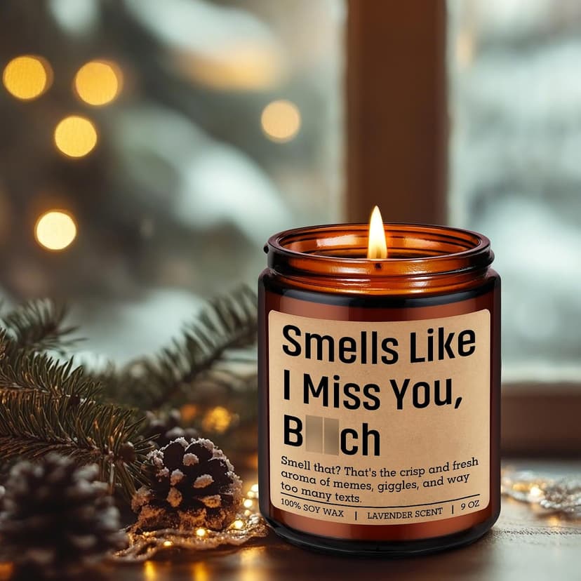 Long Distance Friendship, Moving Away, Going Away, Christmas, Birthday Gifts for Bestie, Friends, Sister, Her, Him, Couple LEADO Candle, Long Distance Gifts, I Miss You Gifts for Women, Best Friend B0FNVH7CTP