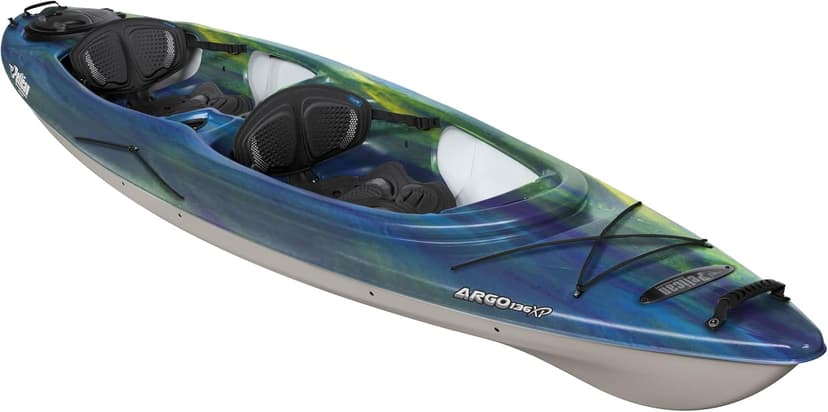 Pelican Argo 136XP - Sit in Tandem Kayak - Patented Ram-X™ Material - Lightweight Stable - 13 ft