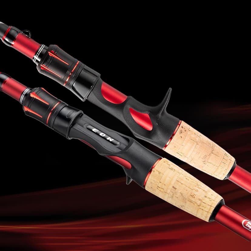 EOW XPEDITE LITE Portable Telescopic Fishing Rods & Combo, Spinning & Casting Fishing Poles, 24T Carbon Rod Blanks, Solid Carbon Tip, Split Cork Grips, Travel Rod, Combos with 5+1BB Spinning Reel