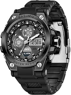 BASUMIU Military Tactical Watches for Men Luxury Black Digital Work Mens Watches Sport Dive Men's Wrist Watches Waterproof Cheap