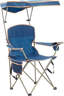 Quik Shade Max Shade High and Wide Folding Camp Tilt UV Sun Protection Canopy Chair