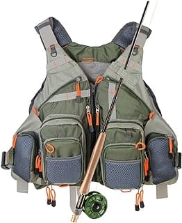 Kylebooker Fly Fishing Vest Pack Adjustable for Men and Women