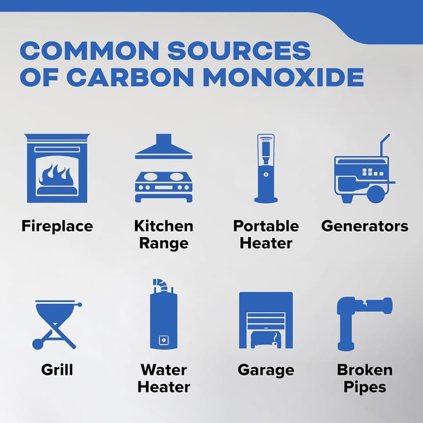 Kidde Carbon Monoxide + Explosive Gas, Natural Gas & Propane Alarm, Plug-in with 9V Battery Backup, Digital Display, 85 dB Alarm, LED Status Indicators, 3rd Edition