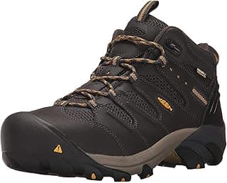 KEEN Utility Men's Lansing Mid Height Steel Toe Waterproof Work Boots