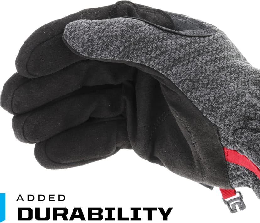 Mechanix Wear: ColdWork FastFit Winter Work Gloves with Elastic Cuff, Wind and Water Resistant, Fleece Insulated, Touch Capable Winter Gloves, For Mild Cold Weather (Black/Gray, X-Large)