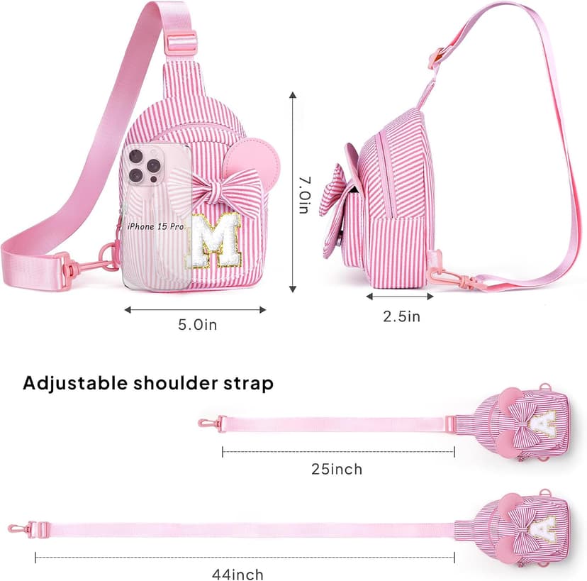 Birthday Gifts for Girls Kids, Gifts for 2 3 4 5 6 7 Year Old, Toddler Purse, Little Girls Purse, Kid Crossbody Bag Sling Bag 2 3 4 5 6 Year Old Girl Birthday Gift for Girls Sling Bag, Pink A B0F937G77K