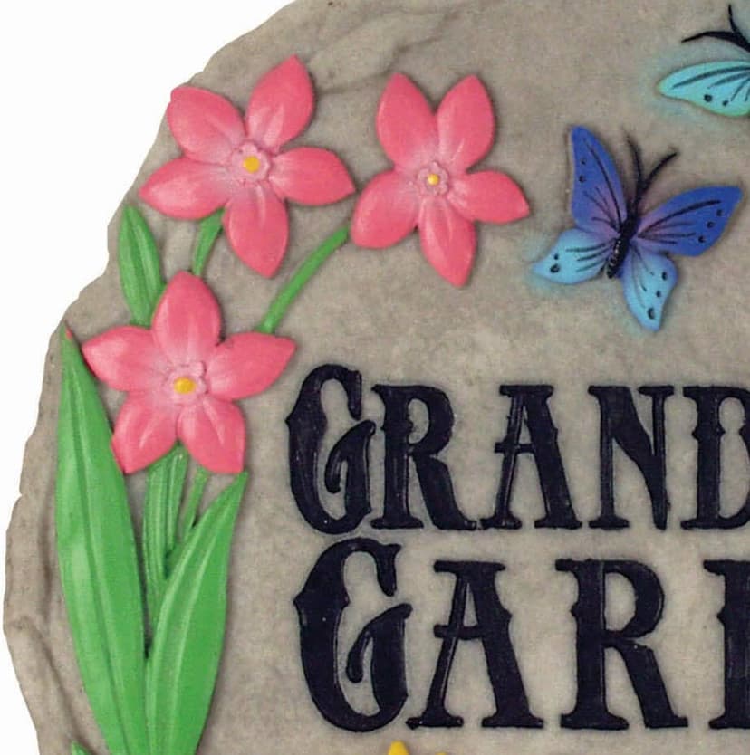 Spoontiques - Garden Décor - Grandma’s Garden Stepping Stone - Decorative Stone for Garden
